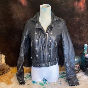 Free People leather jacket XS (3900)